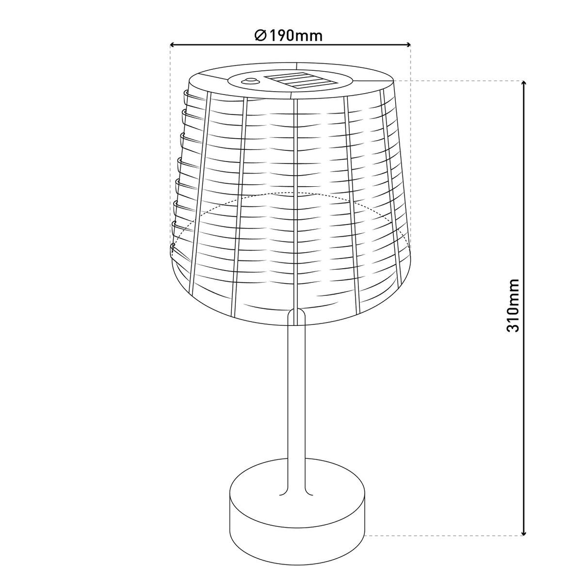 Liv · Rotan buitenlamp