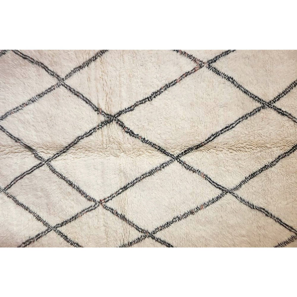 Eigentijds wollen berber tapijt 168 x 223 cm