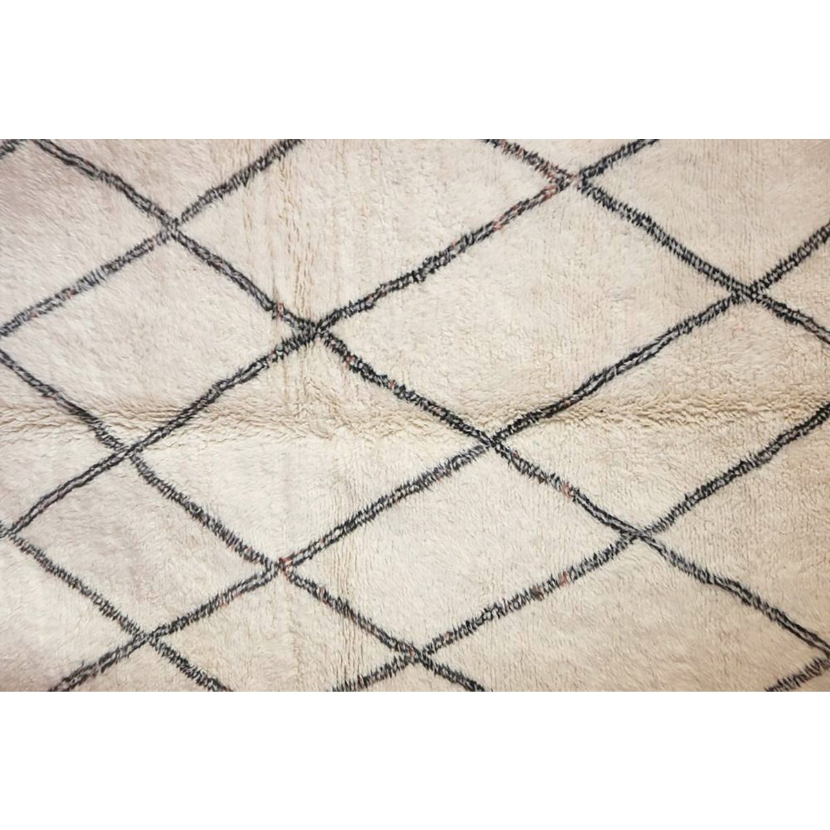 Eigentijds wollen berber tapijt 168 x 223 cm