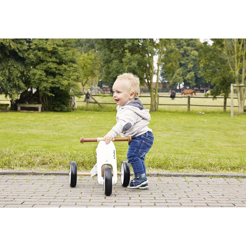 Mini driewieler "Charlie", wit/natuurlijk