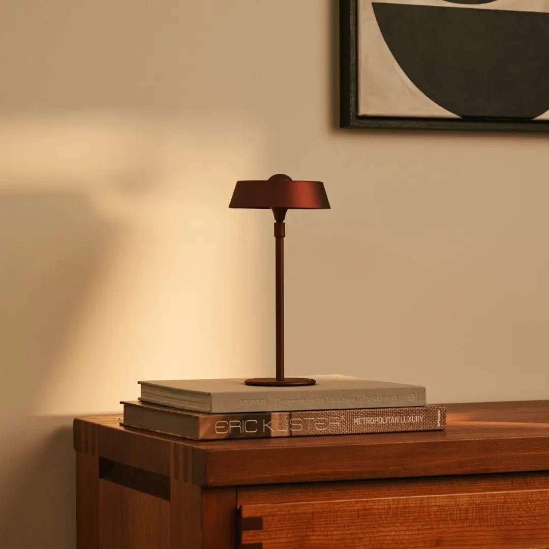 Luca Bronze - USB -oplaadbare lamp L Minimalistisch, speels en dimpelbaar