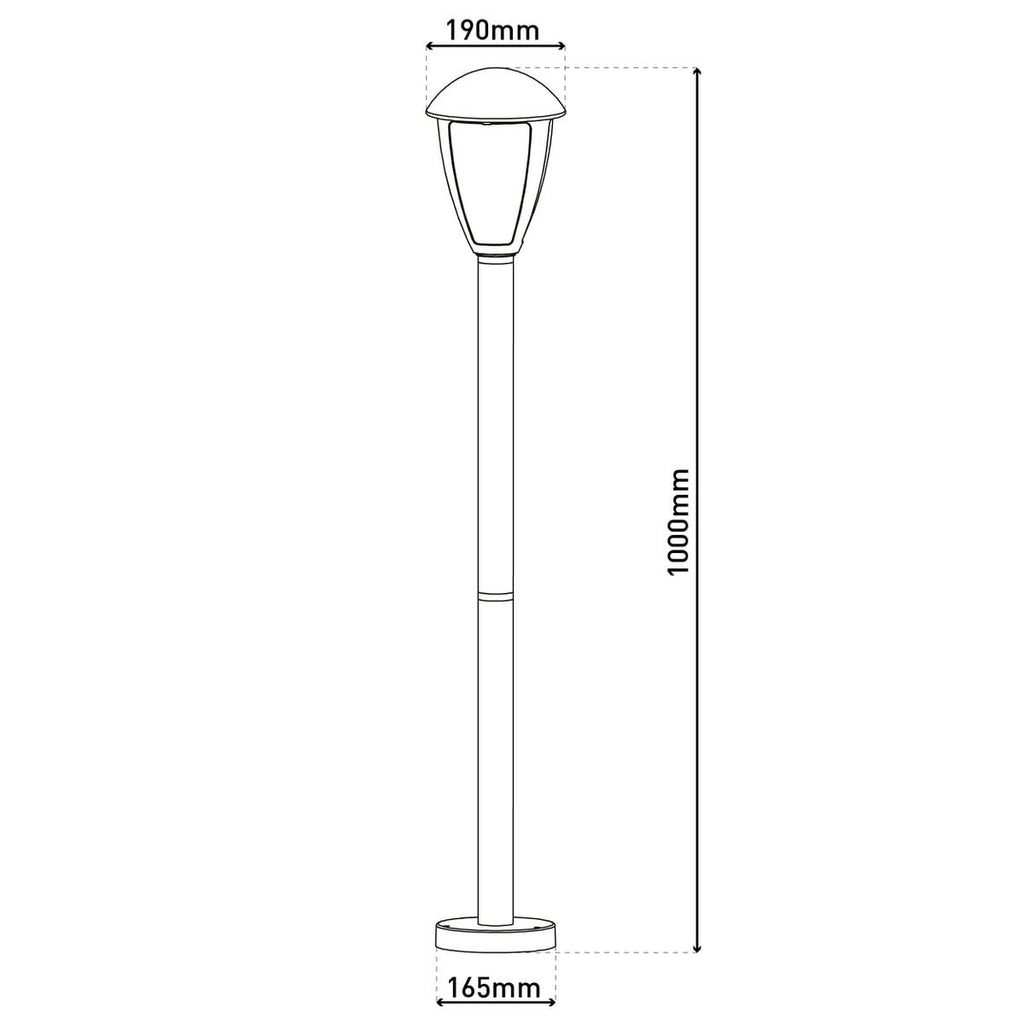 Liv · Metalen buitenlamp — zwart