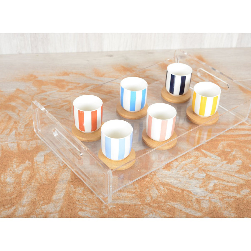 Houten krassen en substasisbekers - veel van 6