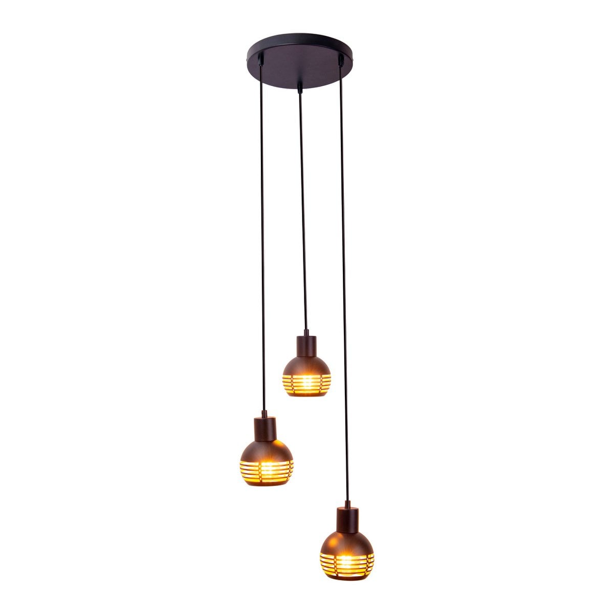 Liv · Houten hanglamp — zwart