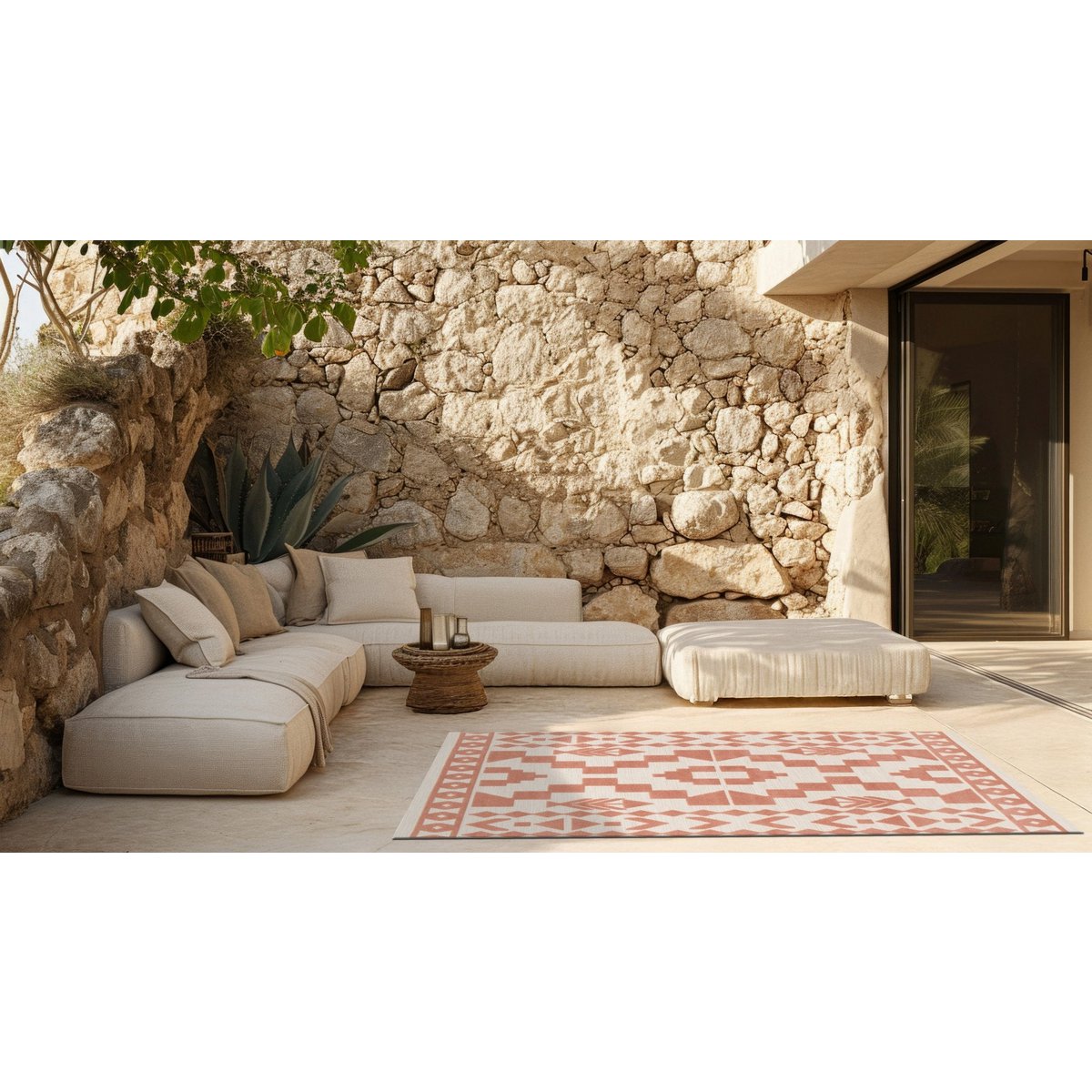 Buiten Tapijt Flat Velvet Kleurrijk fluweel Atacama