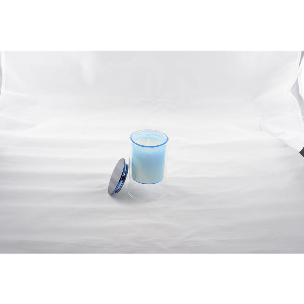 Kaarsenblauw cederhout parfum 7x11.3 cm