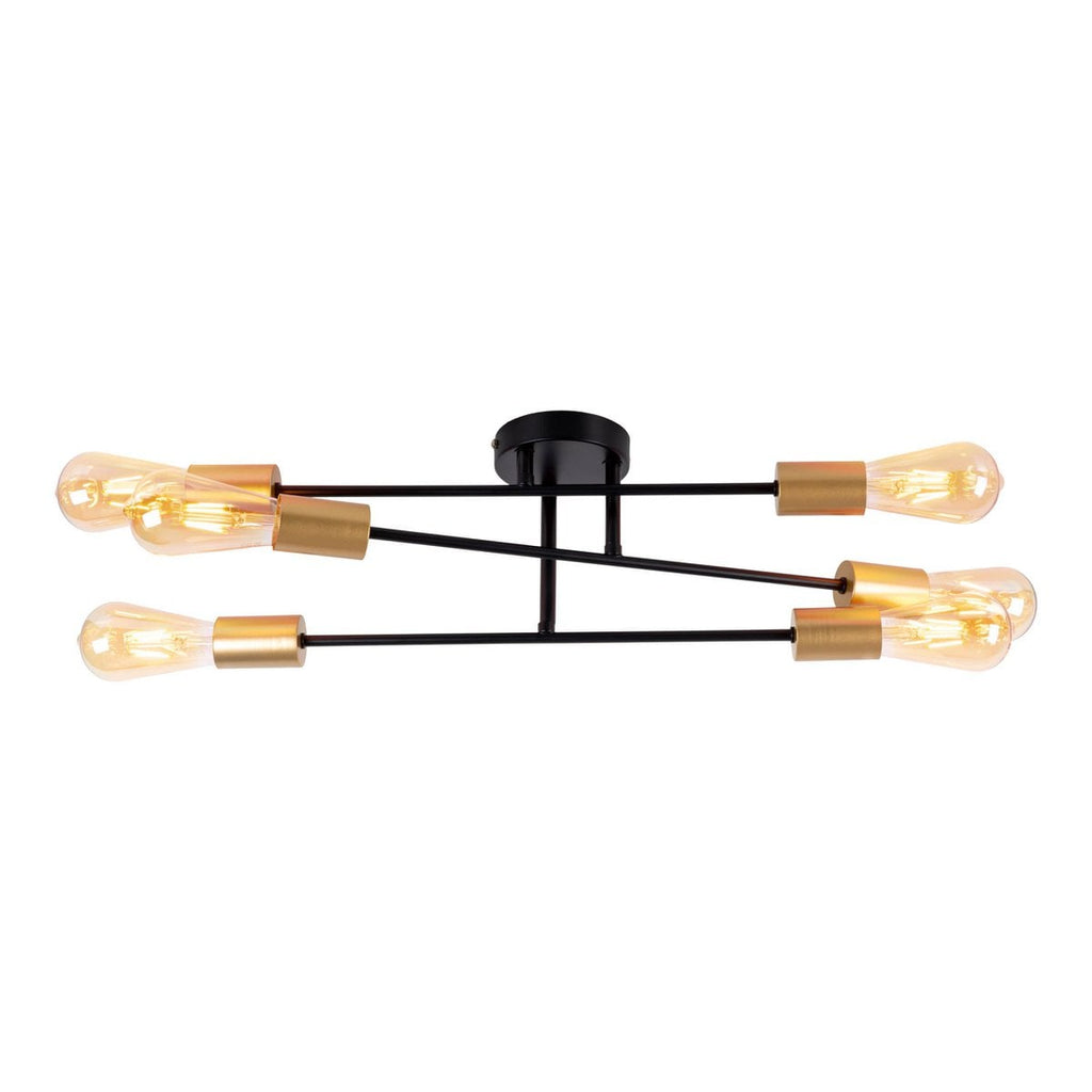 Liv · Houten plafondlamp — zwart