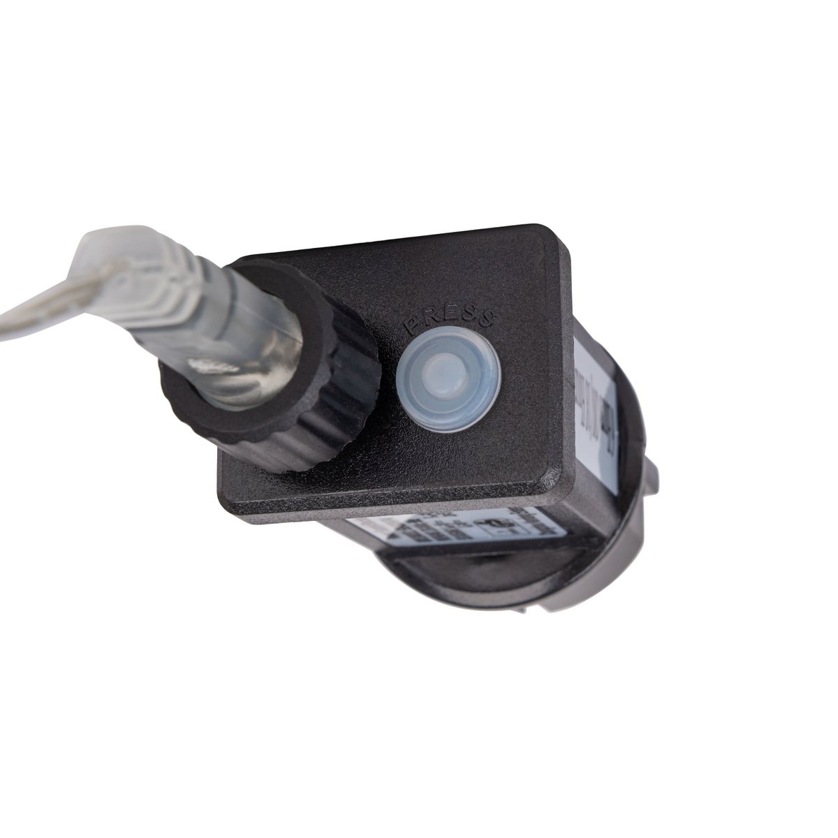 LED -lichte keten "3D -sterren" gemaakt van plastic in geel, met stevig geïnstalleerde LED's, kerstdecoraties voor buiten