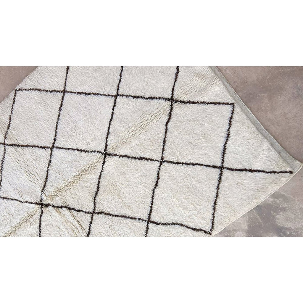 Eigentijds berber ber tapijt in handgemaakte wol 151 x 253 cm