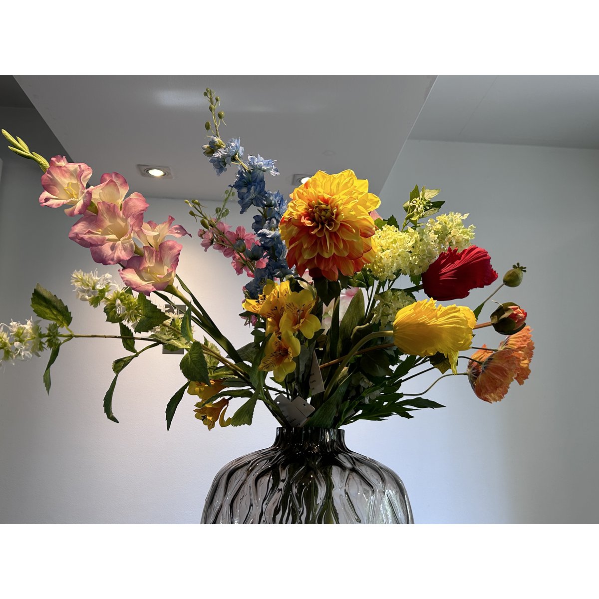 Zijden Bloemen met Vaze:YF-1844 size:11*44 Hoog