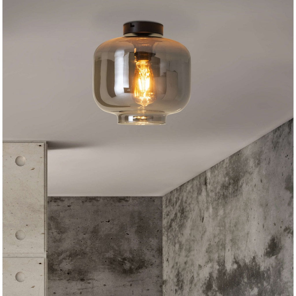 Liv · Houten plafondlamp — antraciet