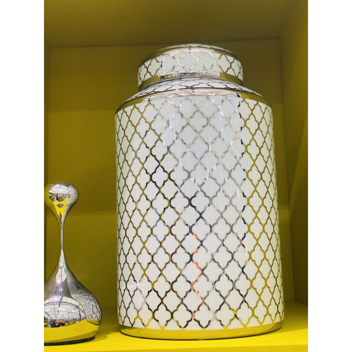 Keramische pot White Gold (Big Size: H*35 W*15)