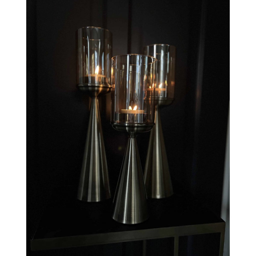 KANDELAAR | GLAS | GOUD-M-hoog-45cm