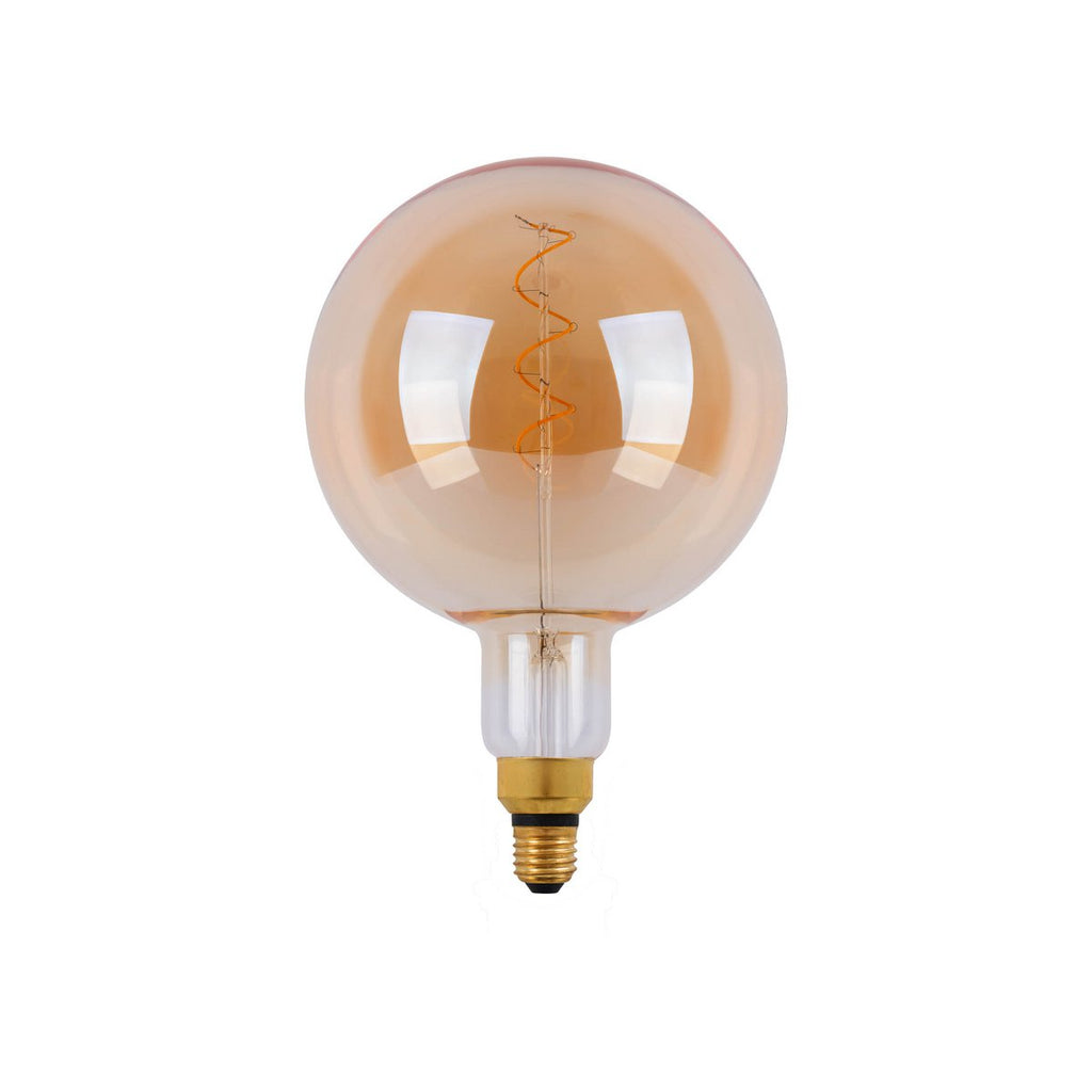 LED -lamp "Dilly Max", 5 watt, gloeilamp gemaakt van metaal en glas, warm wit, E27 Socket LED, decoratieve LED -lamp ca.