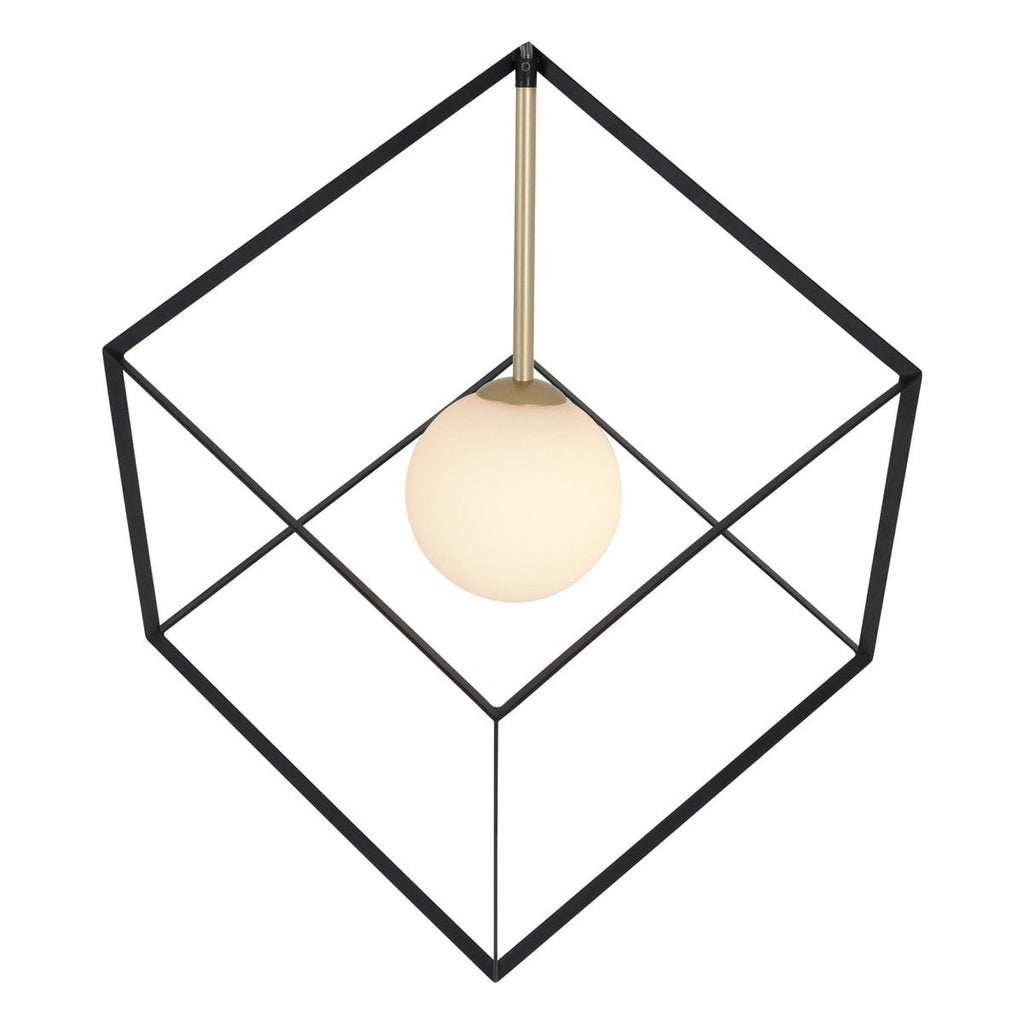 Liv · Houten hanglamp — zwart