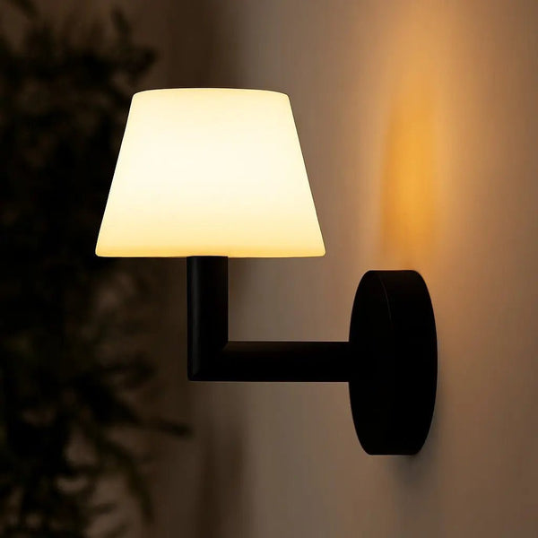 Ted Black houten oplaadbare wandlamp | Draadloze en dimbare verlichting