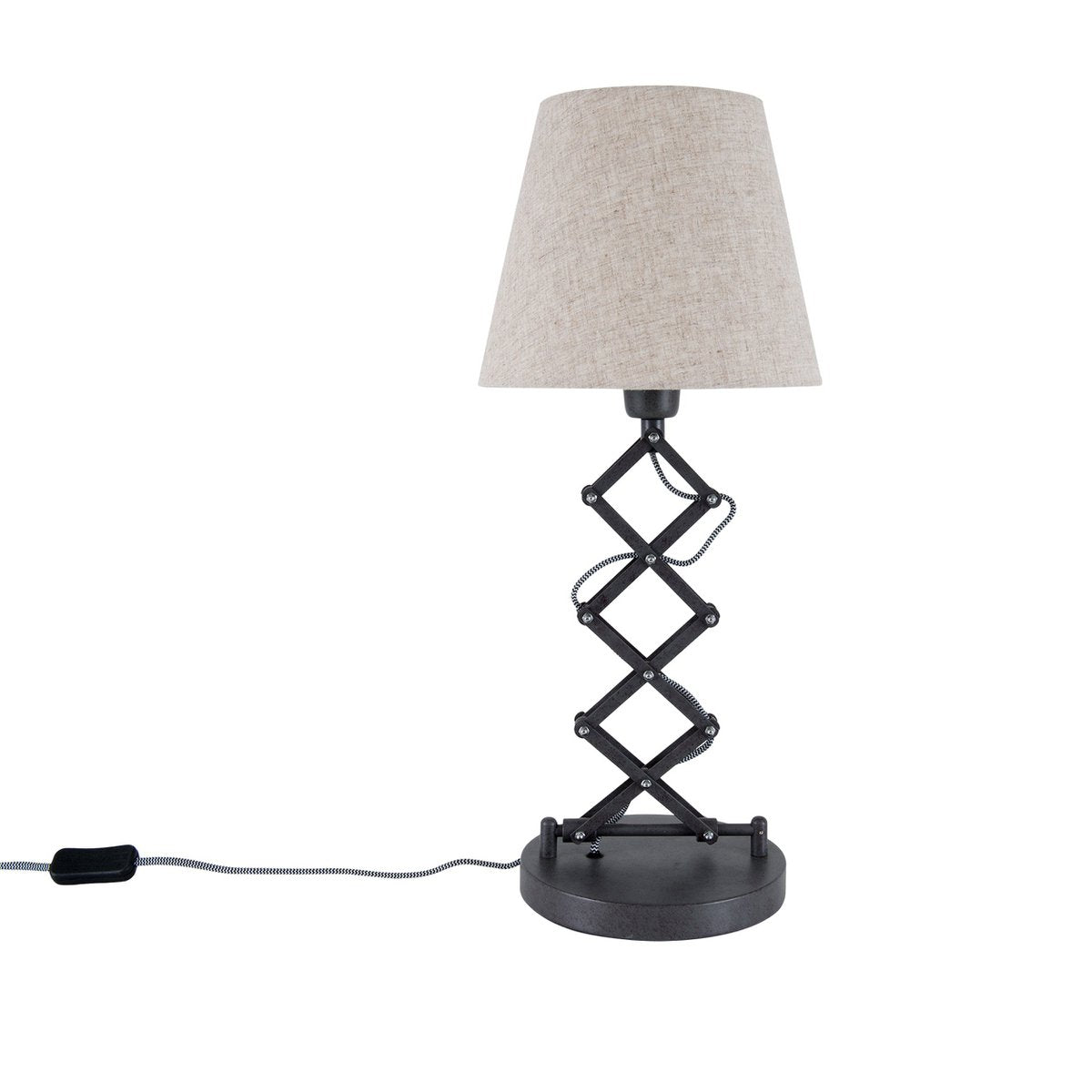 Liv · Verstelbare vloerlamp — 37-71cm bruin metaal