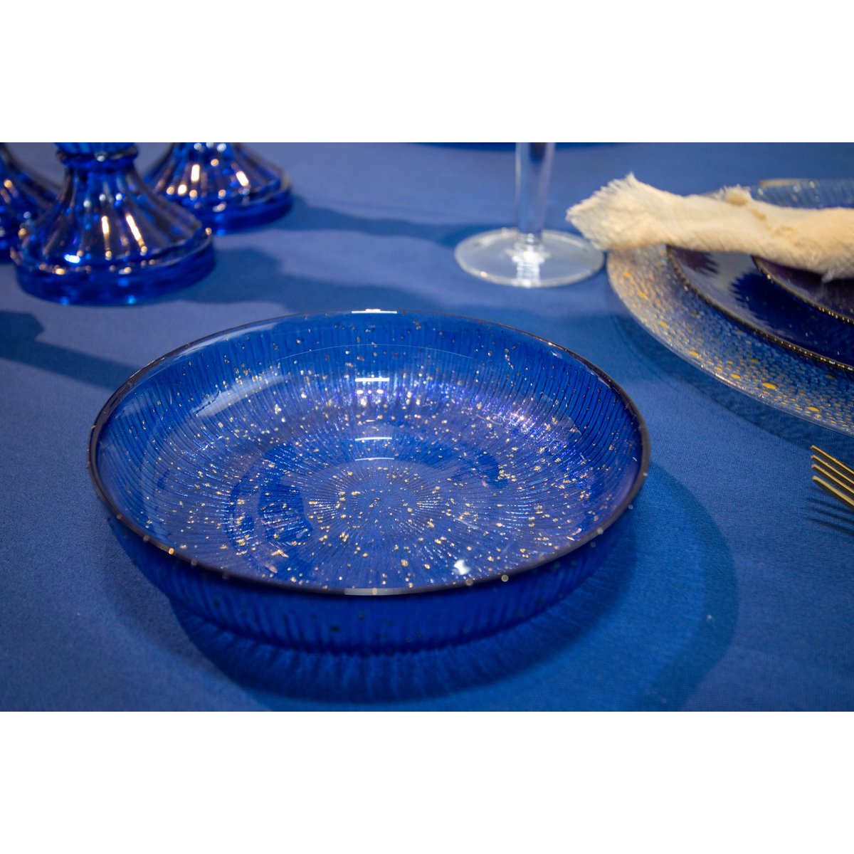 Bol bleu constellatie 15x15x3cm