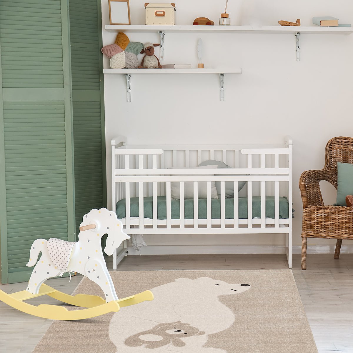 Kinder tapijt zachte beren gebeeldhouwde knuffel