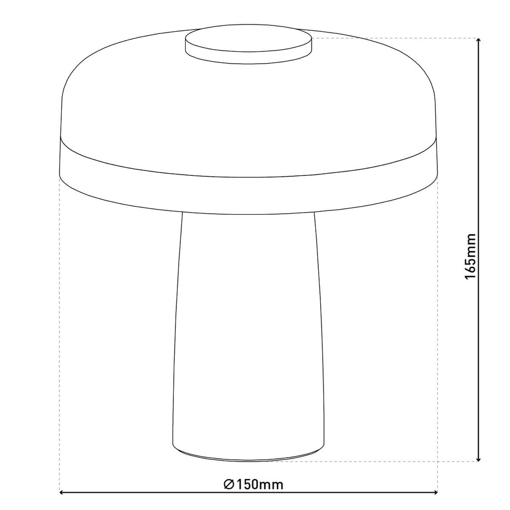 Liv · Oplaadbare tafellamp — zwart