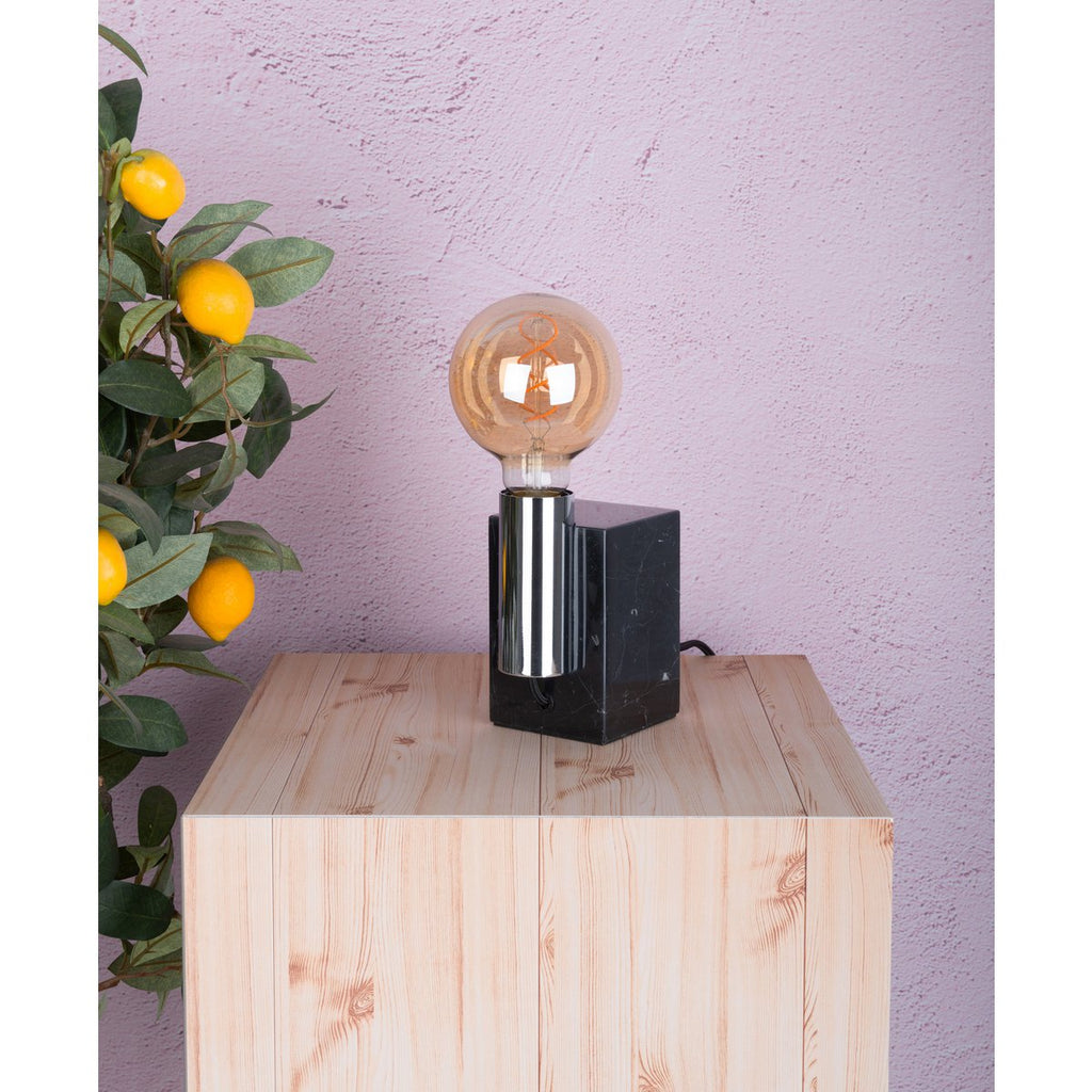 LED -lamp "Dilly" set van 3 met E27 -versie, 4 watt Ø 9,5 cm, gemaakt van metaal en glas, barnsteen