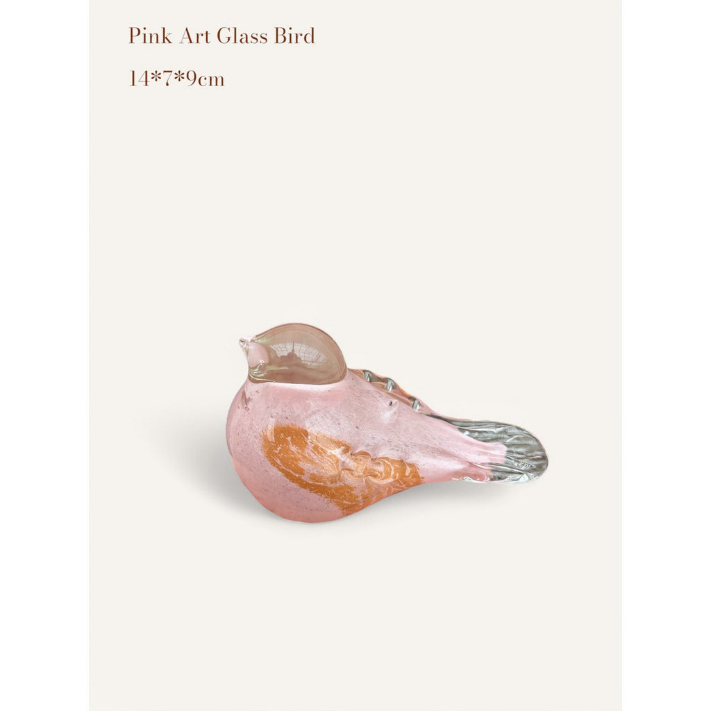 Roze kunstglasvogel