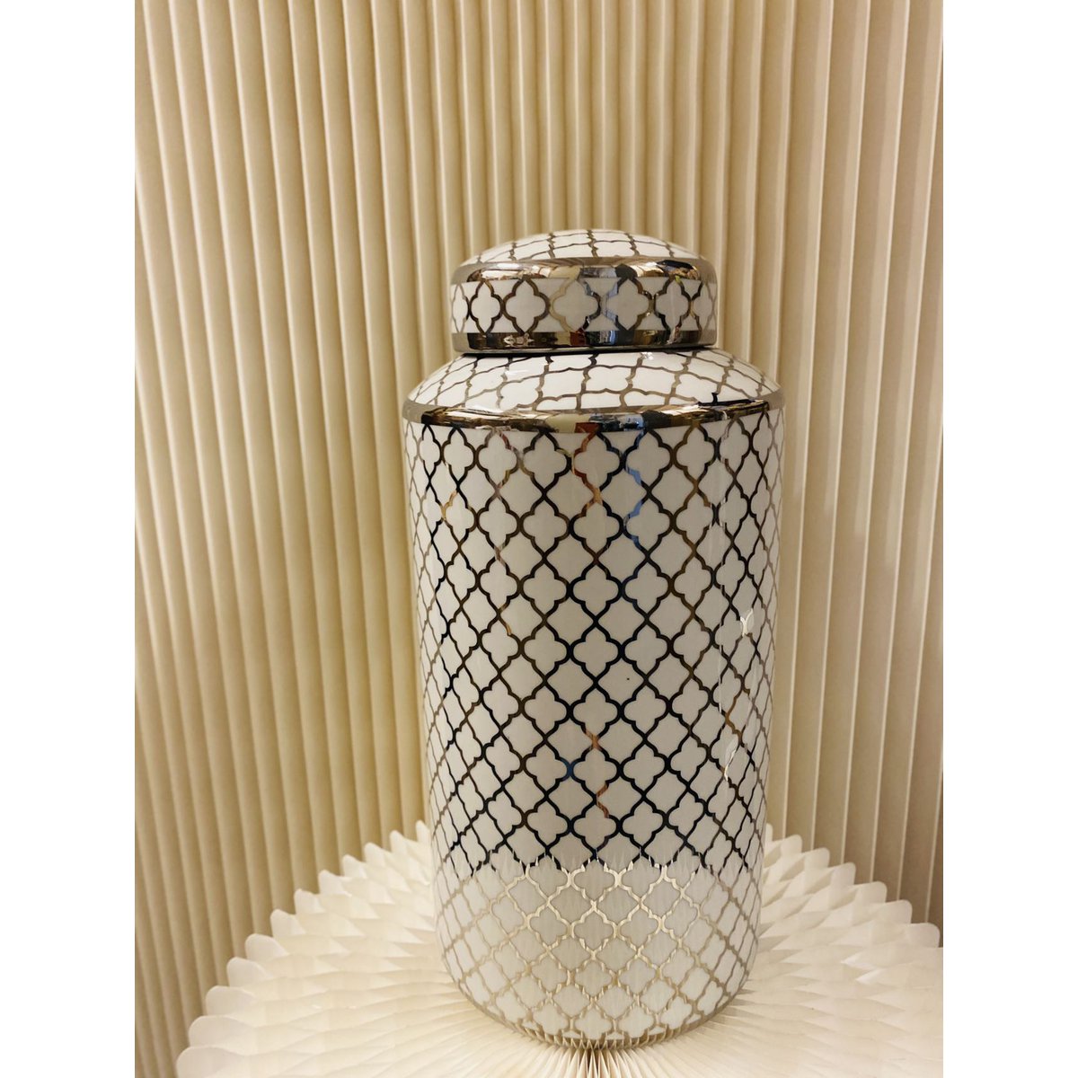 Keramische pot White Gold (Big Size: H*35 W*15)