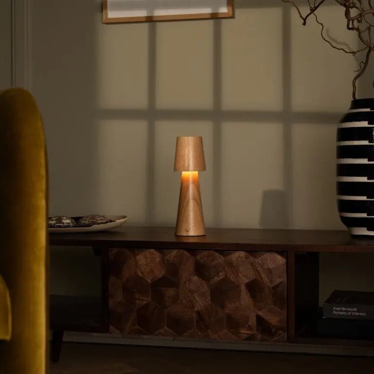 Lucas oplaadbare tafellamp – draadloos, dimbaar en opladen via USB-C