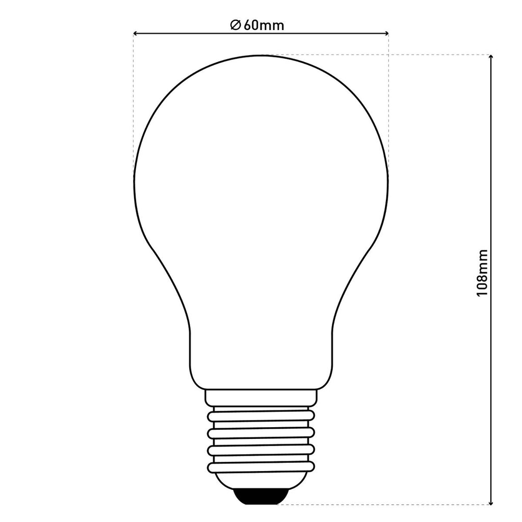 Liv · LED-lampen set van 6 — E27/8W warm wit