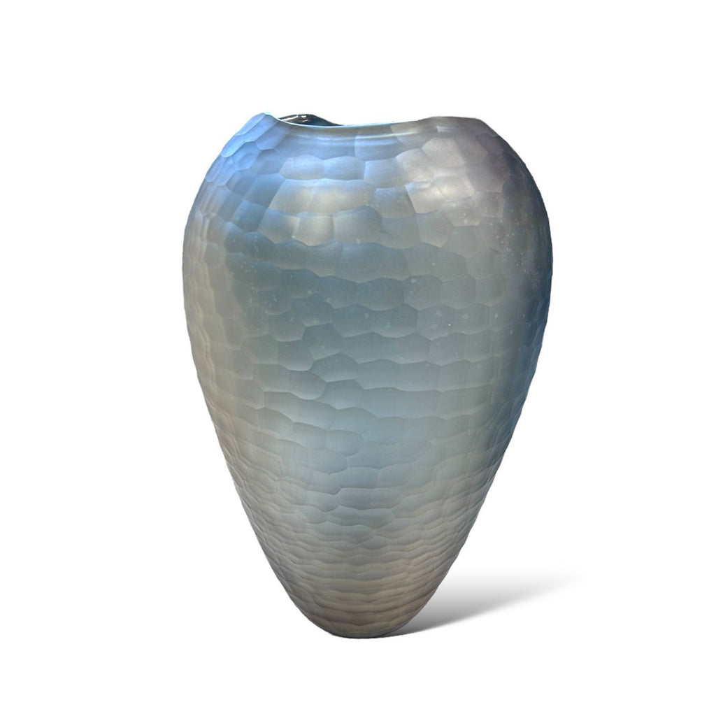 Large Smoked Gray  Vase（fish scale）