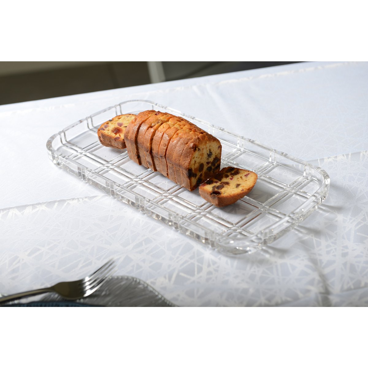 Rechthoekige croisillon cake -schotel