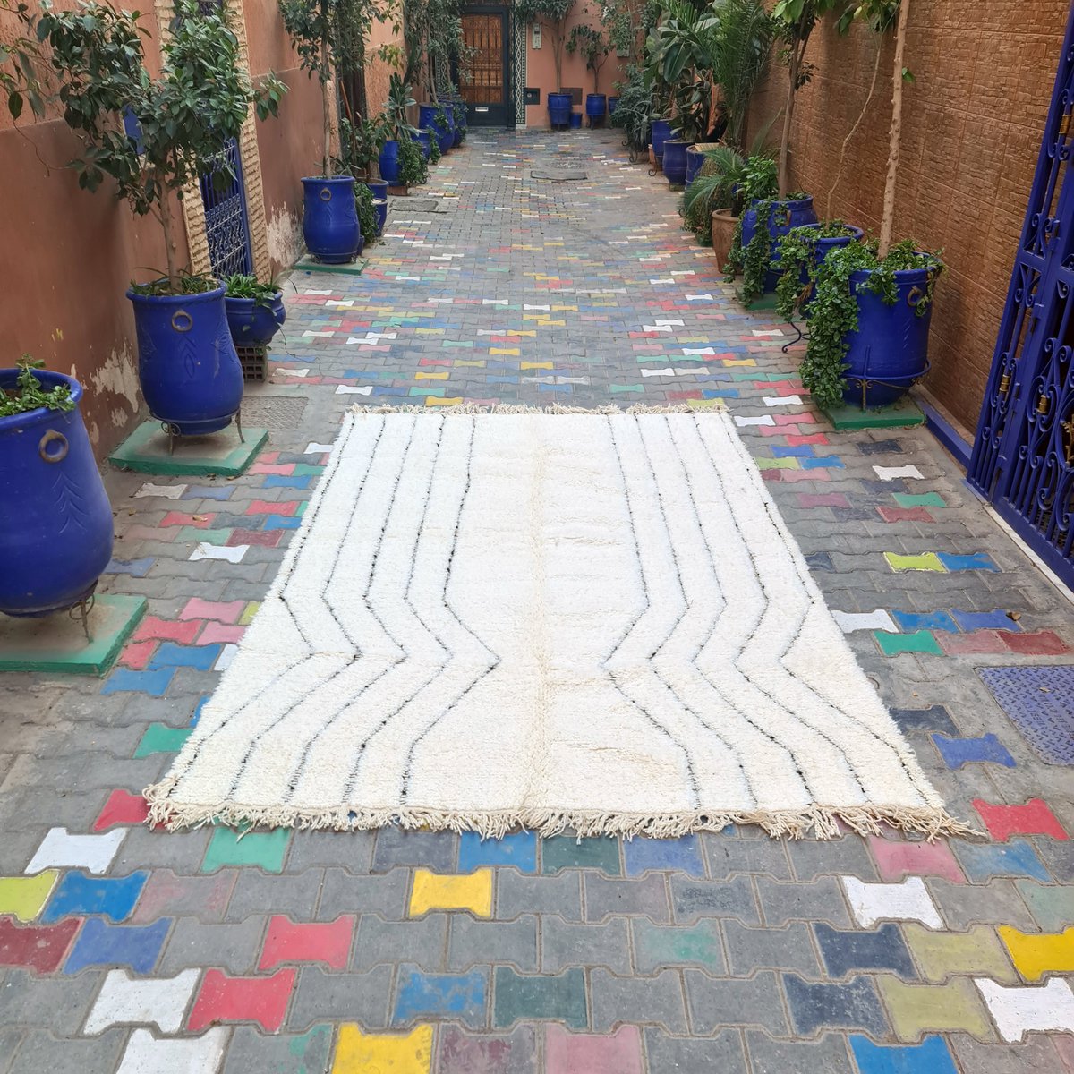Authentiek Berber vloerkleed in Khémisset wol 200 x 300 cm