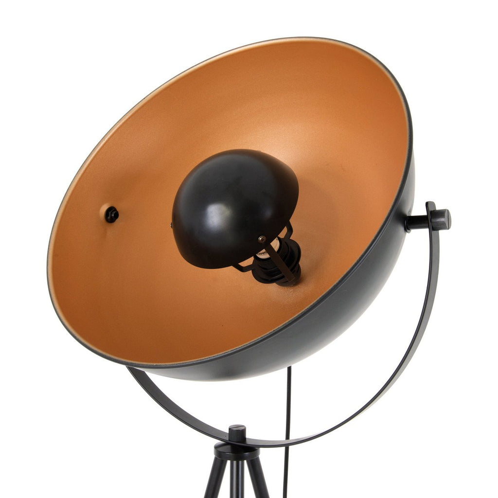 Liv · Houten vloerlamp — zwart