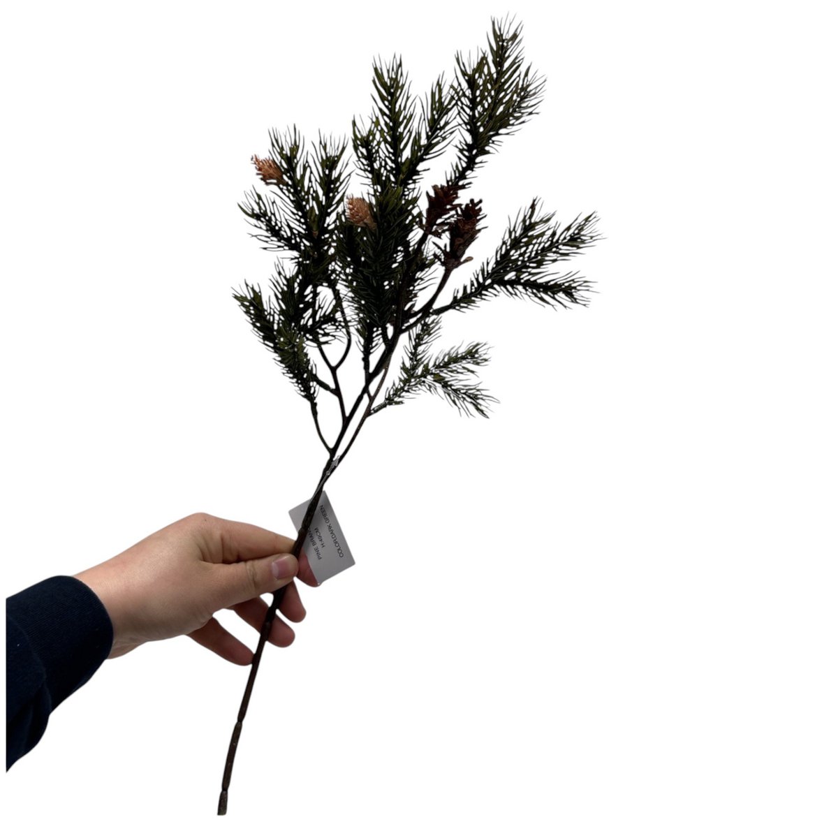 Pine Boomtak  | Zijden kunstbloem | Lengte 49cm  1pcs
