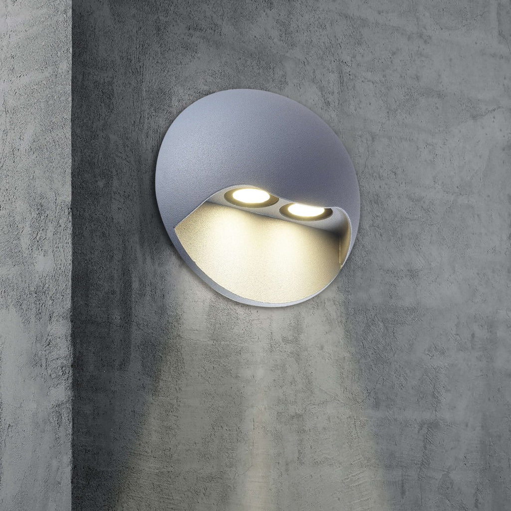 LED externe wandlamp "Vedus" D: 13 cm