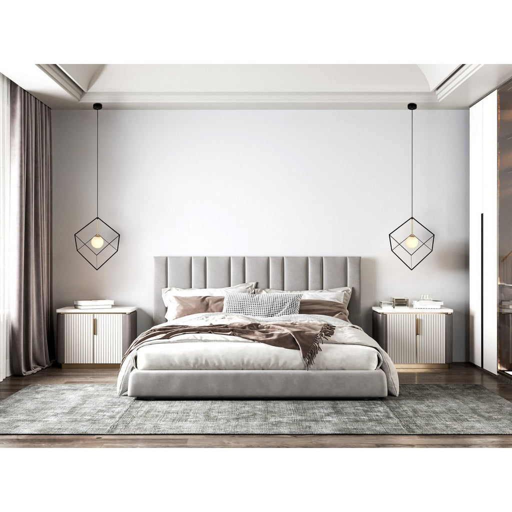 Liv · Houten hanglamp — zwart