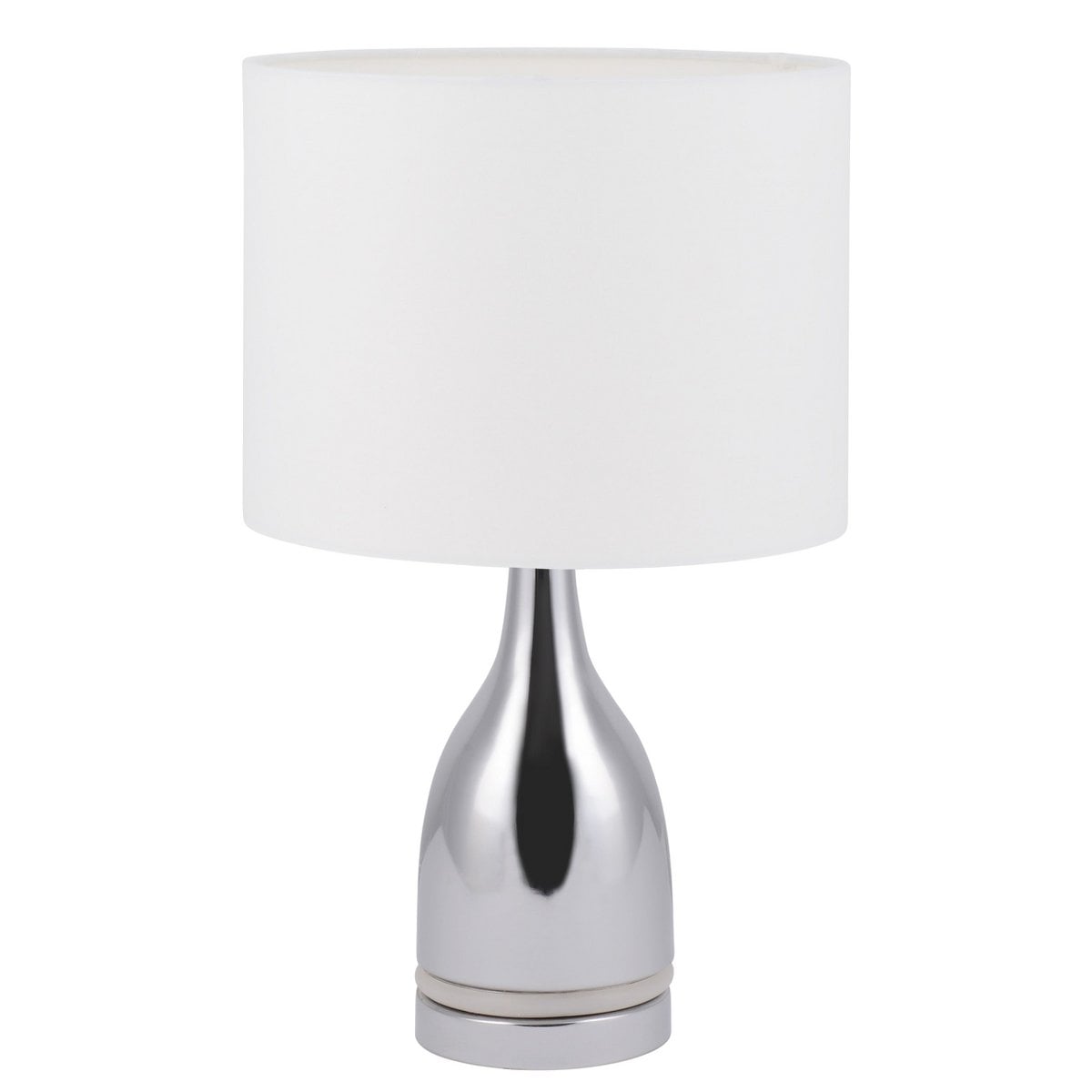 Liv · Metalen tafellamp — chroom