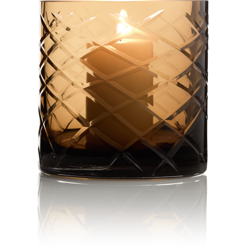 Hurricane Kristallen Lamp Windlicht Klein Bruin(cc2101-80crystal-choc-small)