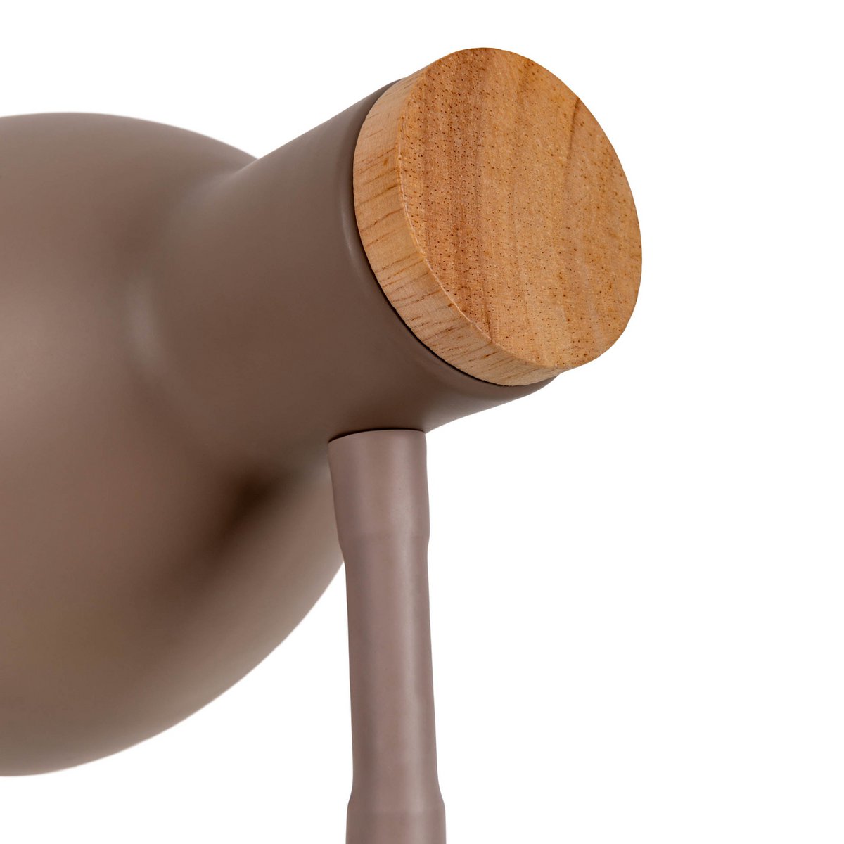 "Marie" bureaulamp gemaakt van metaal en hout, E14, bruin, 36,5 cm hoog