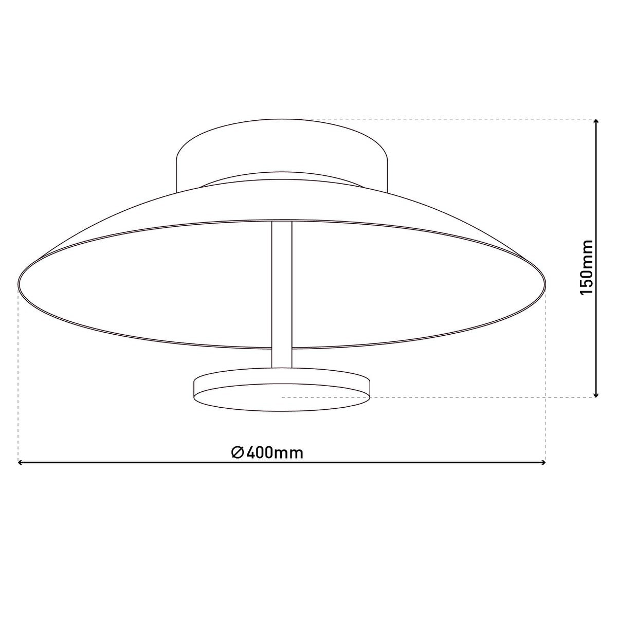 Liv · Metalen plafondlamp — zwart