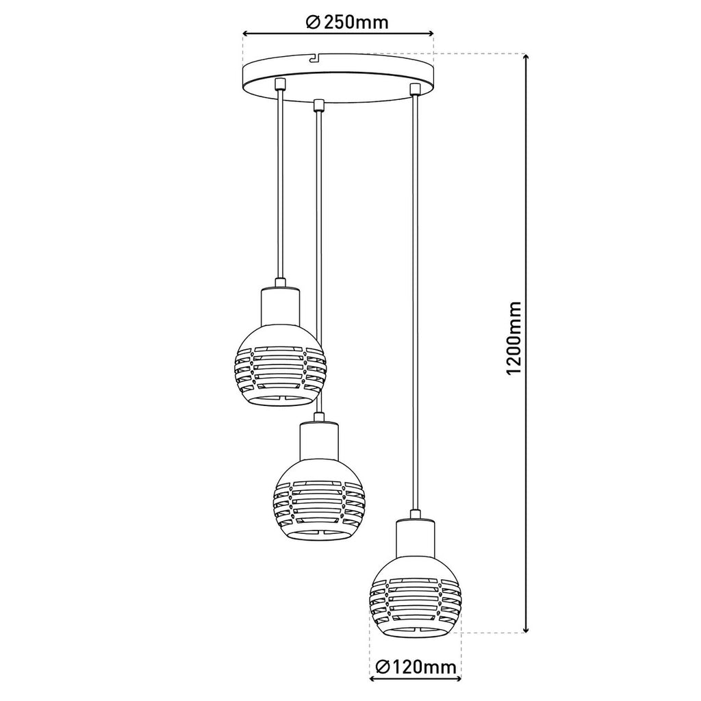 Liv · Houten hanglamp — zwart