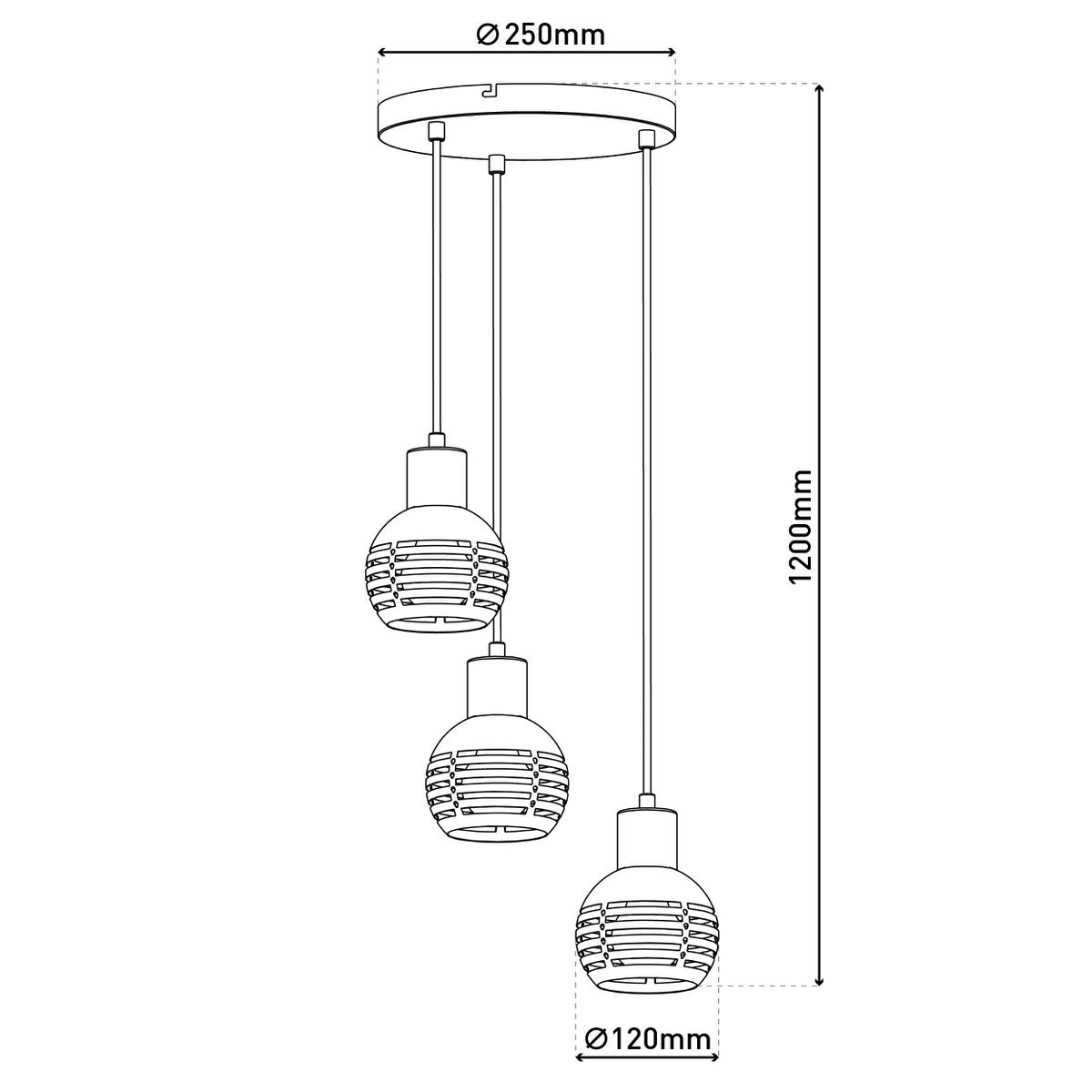 Liv · Houten hanglamp — zwart