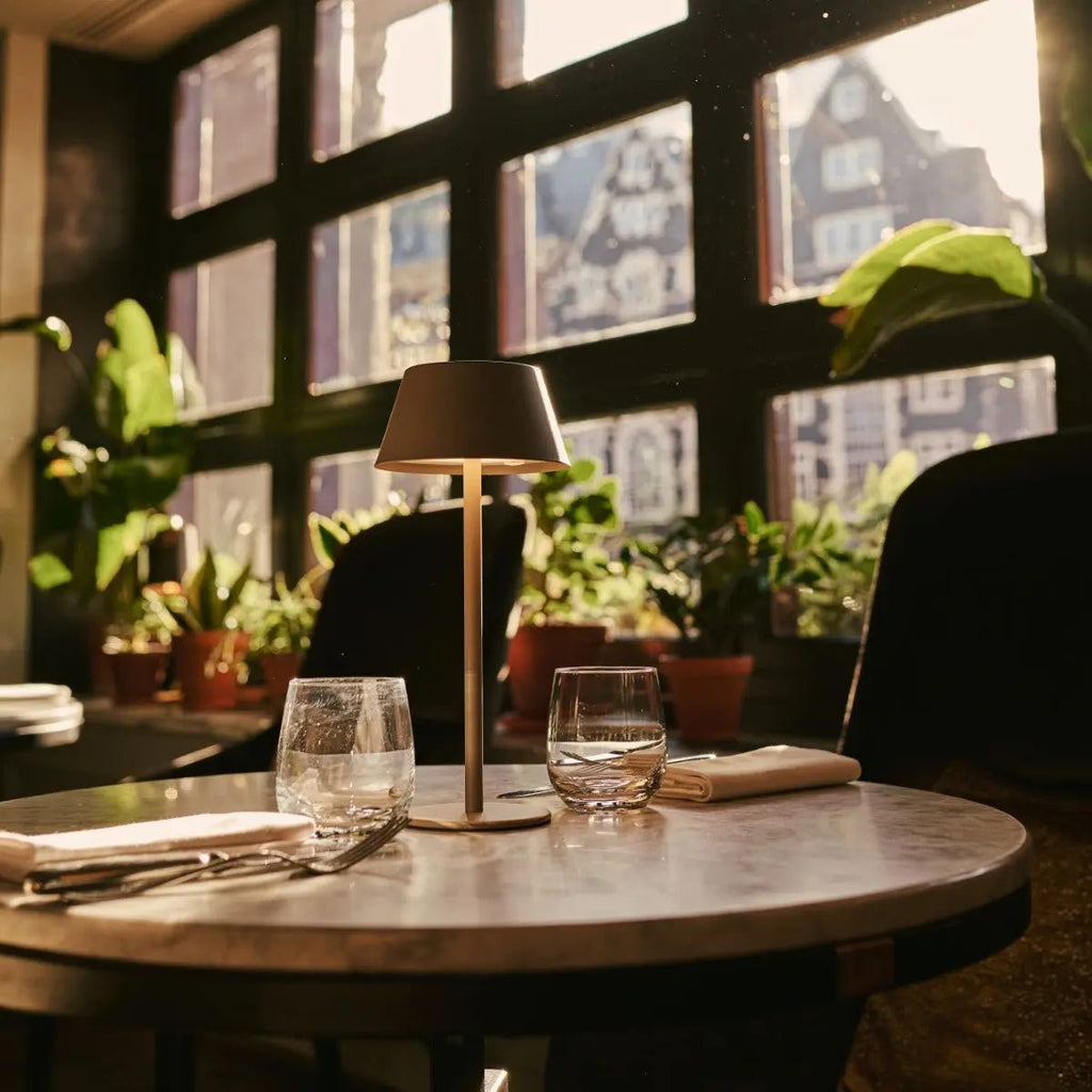 Milou Koala Brown - tafellamp zonder kabel L Modern, Design & 3 Light Modi