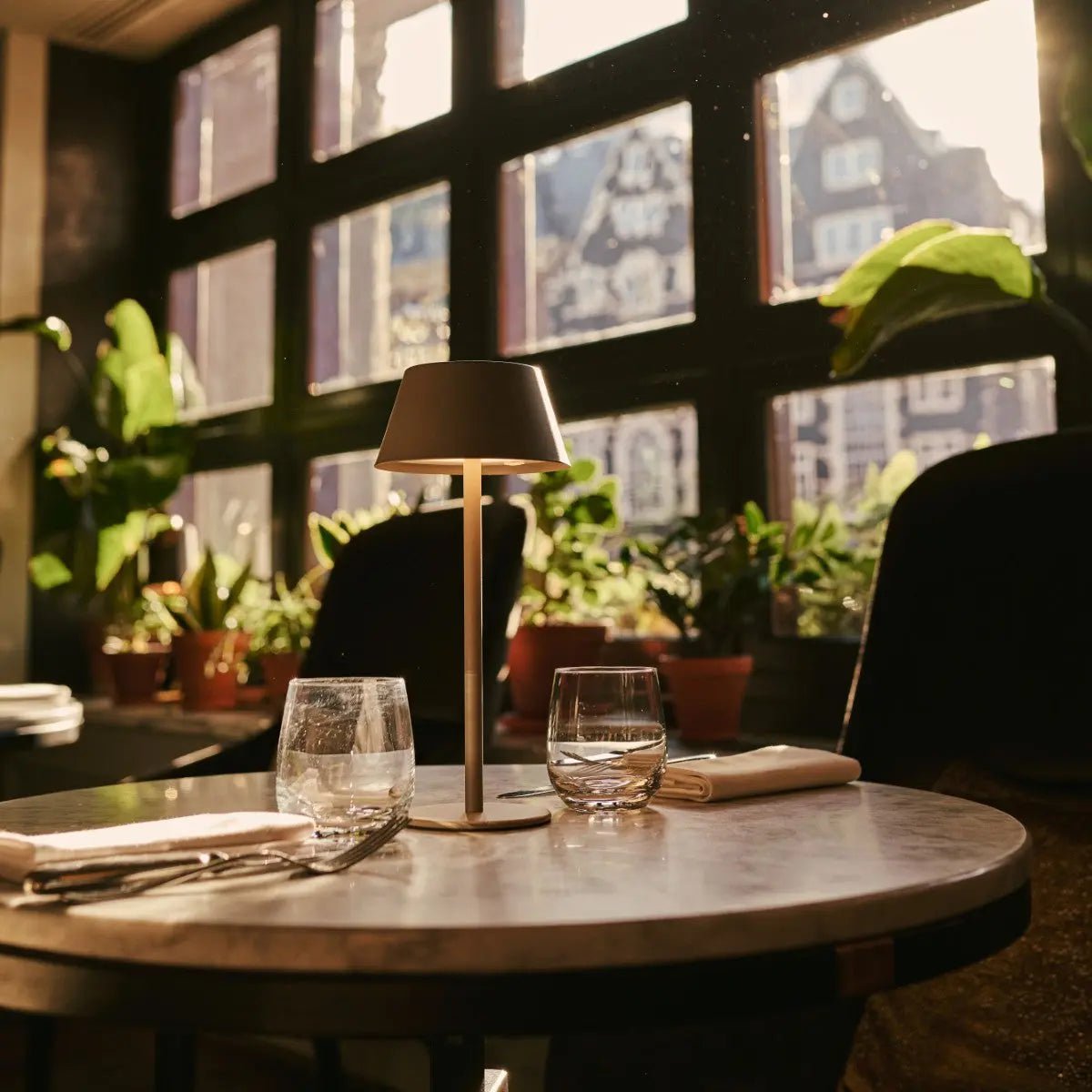 Milou Koala Brown - tafellamp zonder kabel L Modern, Design & 3 Light Modi