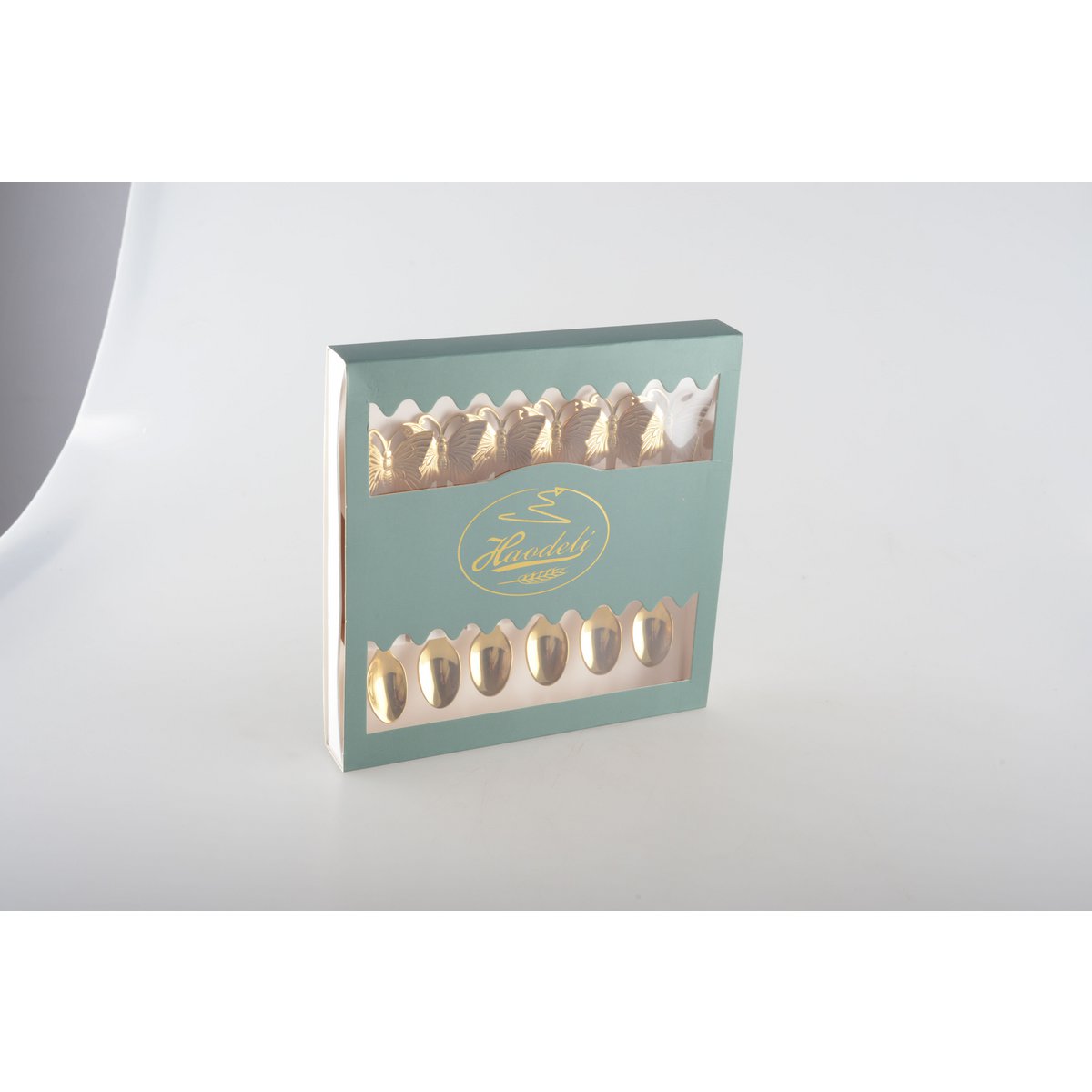 Golden Butterfly Dessert Spoon - veel van 6