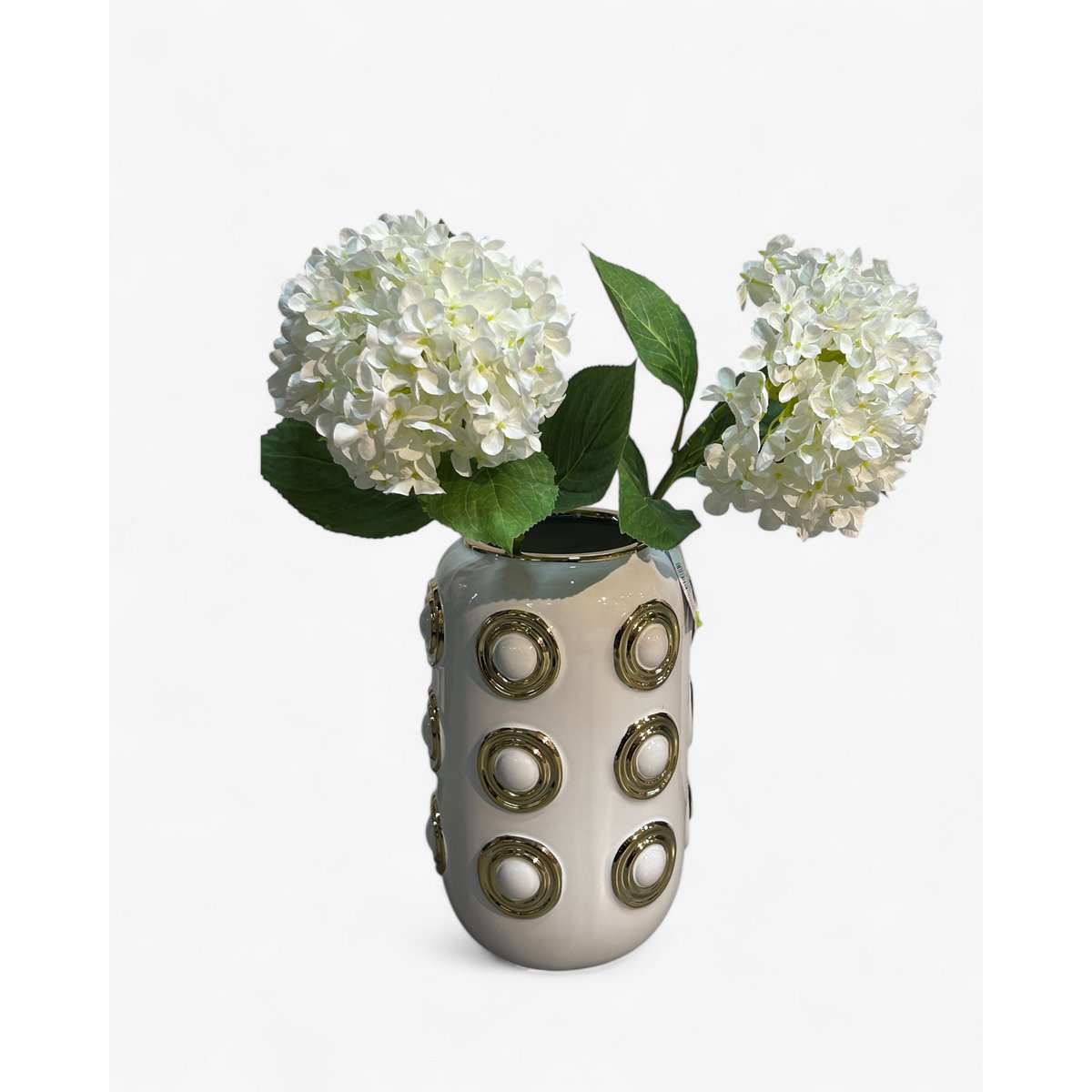 Gouden vaas met 3 cirkels (CV11617-12-CA-205321-WIT)