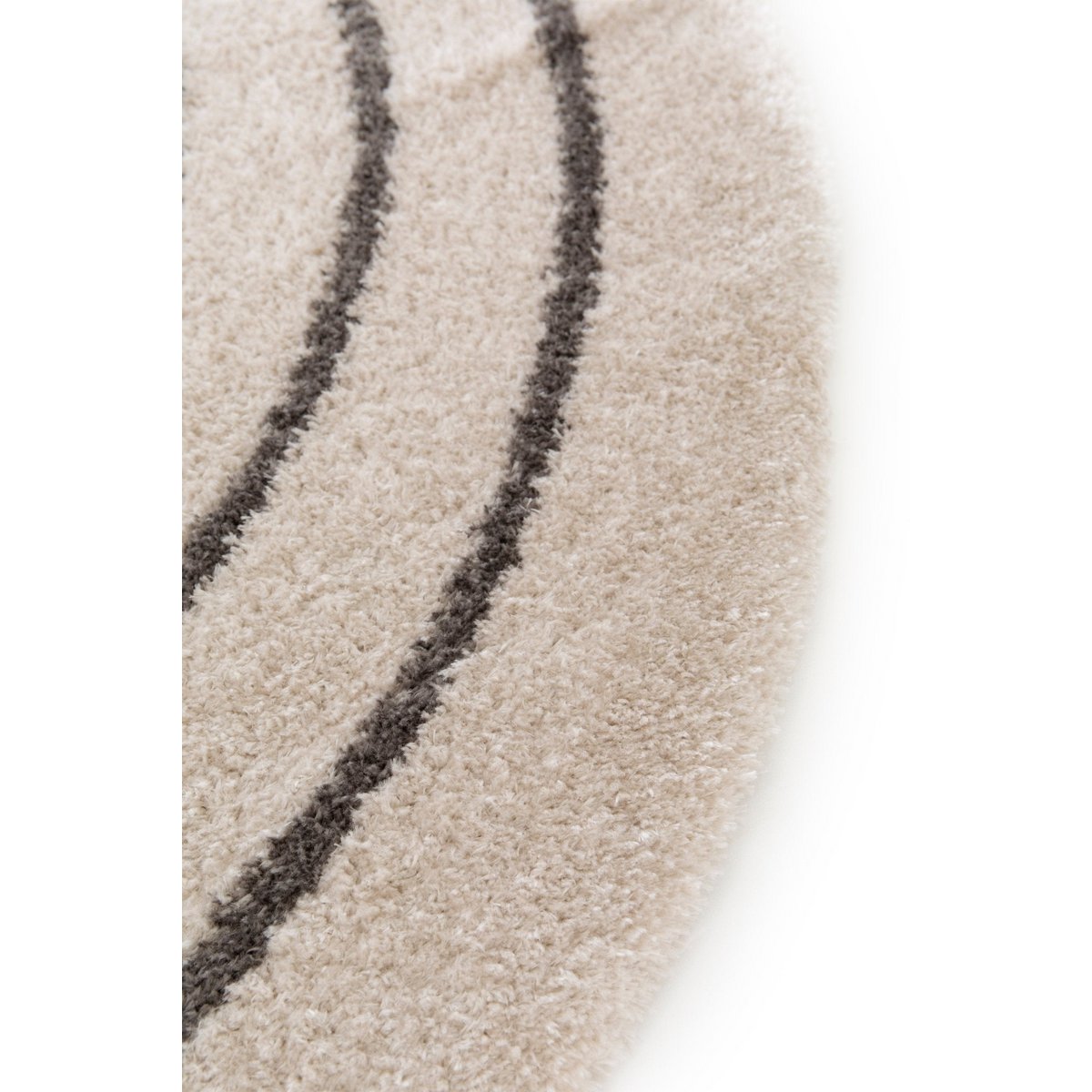 Gerecycled polyester ovaal tapijt calypso