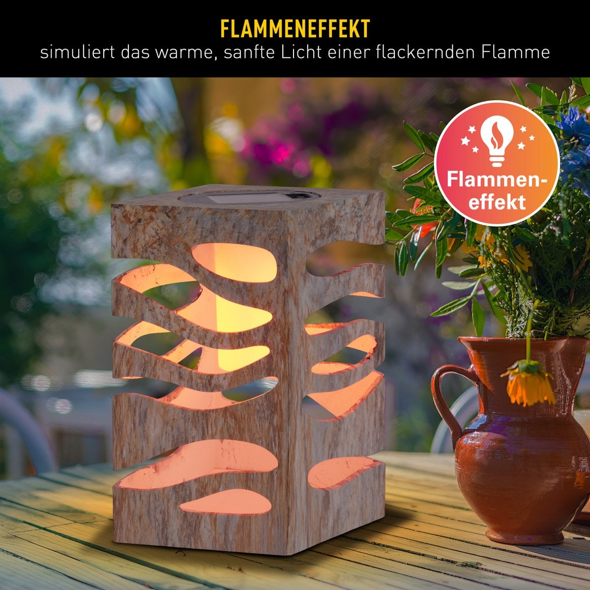 Liv · Marmeren buitenlamp — naturel