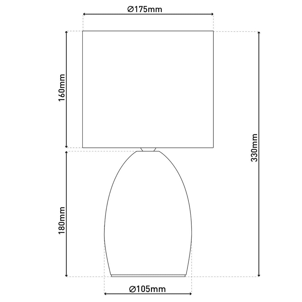 Liv · Metalen tafellamp — 33cm goud/zwart