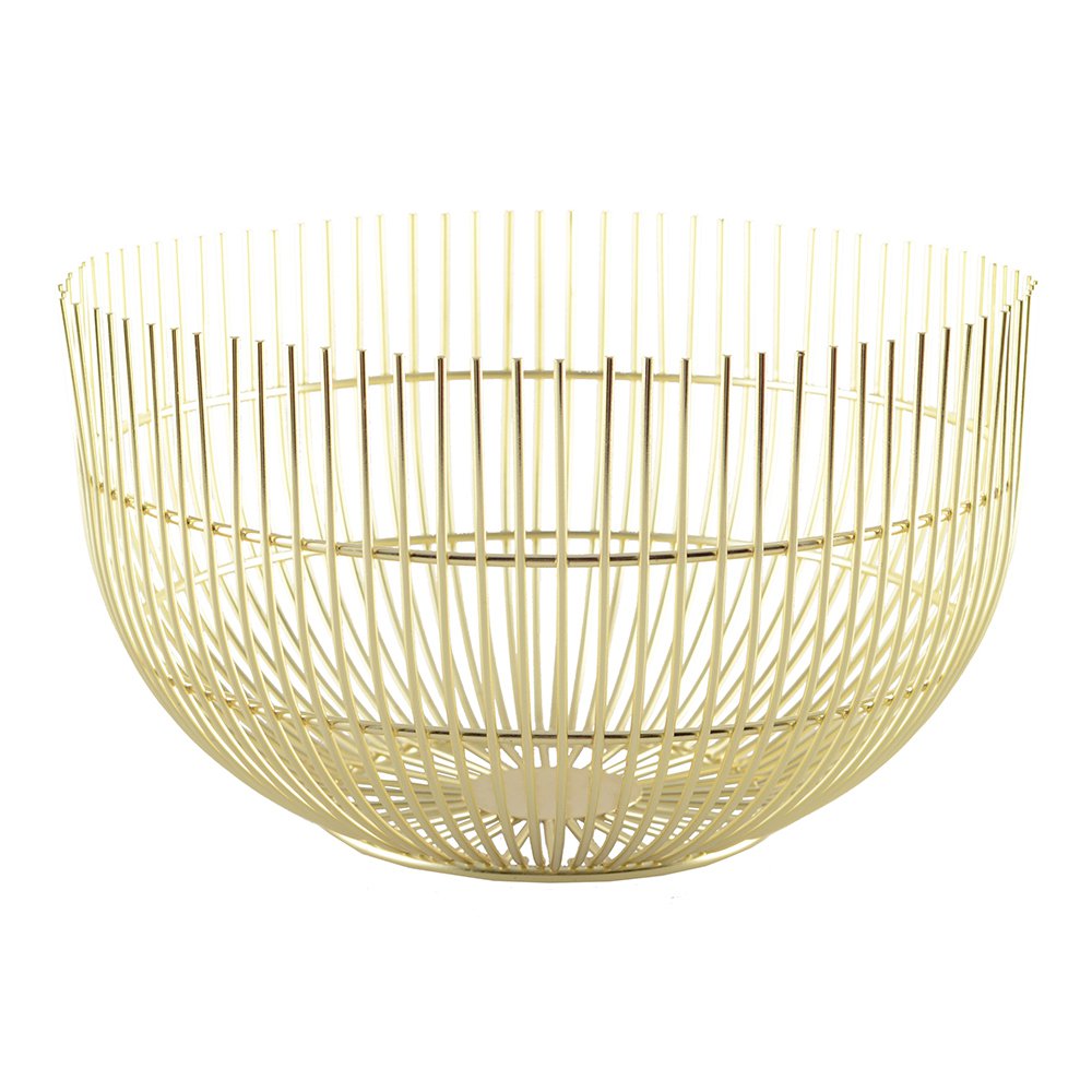 Gouden broodmand groot model 20x20x12cm